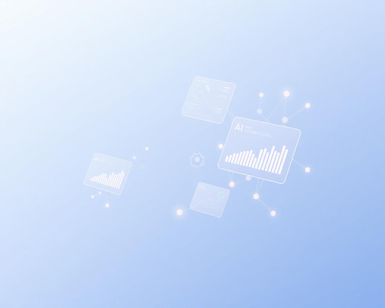 AI-powered business dashboard visualization